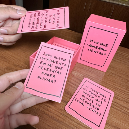 Juego Di lo que sientas - Conexiones profundas